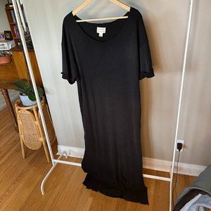 NWT / Free People x Vintage Souls Maxi Dress / Size L / Black